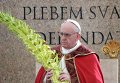 Папа Римский Франциск впервые возглавил богослужение в Ватикане по случаю Пальмового воскресенья